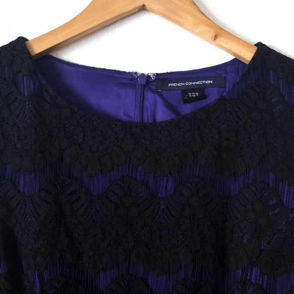 French Connection Leana Lace Flared Dress – 8 - Picture 7 of 15